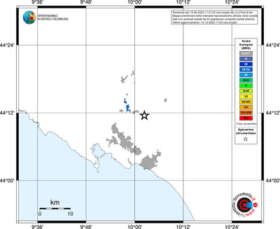 Mappa EMS - territori località