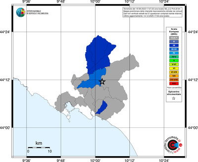 Mappa EMS - territori comuni