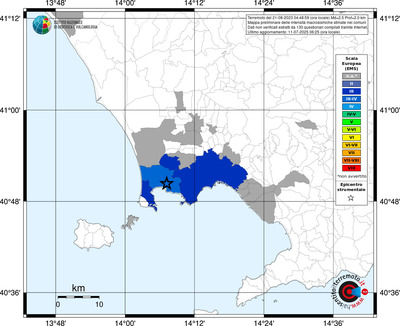 Mappa EMS - territori comunali