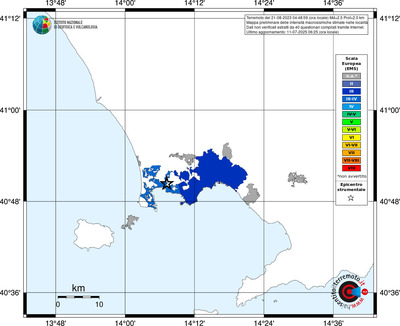 Mappa EMS - territori delle località