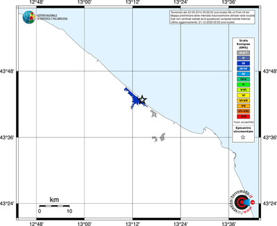Mappa EMS - territori località