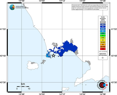 Mappa EMS - territori delle località