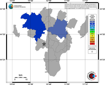 Mappa EMS - territori comuni