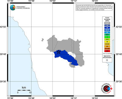 Mappa EMS - territori comuni
