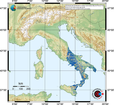 Area di invio delle email agli iscritti