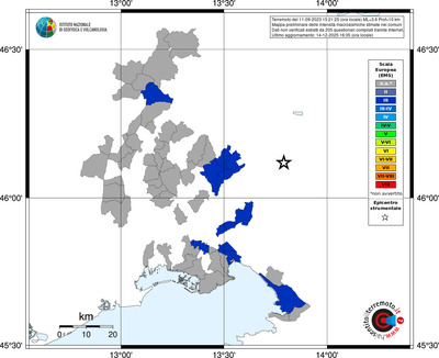 Mappa EMS - territori comuni