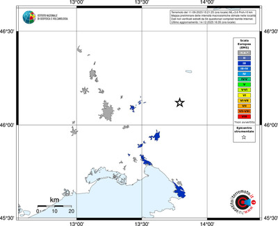 Mappa EMS - territori località