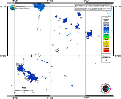 Mappa EMS - territori località