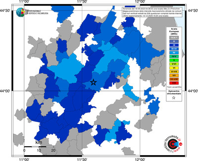 Mappa EMS - territori comuni