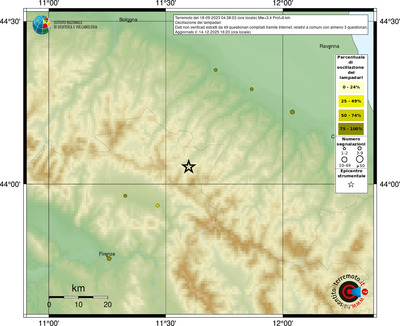 Mappa comuni con almeno 3 questionari