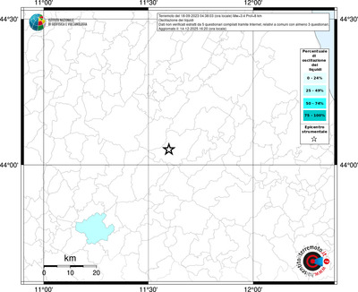 Mappa territorio comunale con almeno 3 questionari