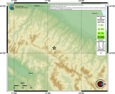 Mappa comuni con almeno 3 questionari