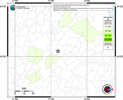 Mappa territorio comunale con almeno 3 questionari