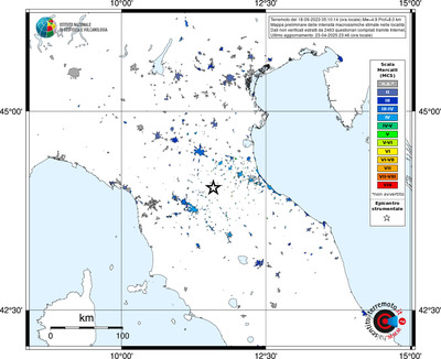 Mappa MCS - territori delle località