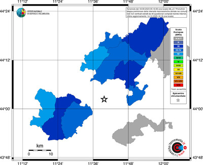 Mappa EMS - territori comuni