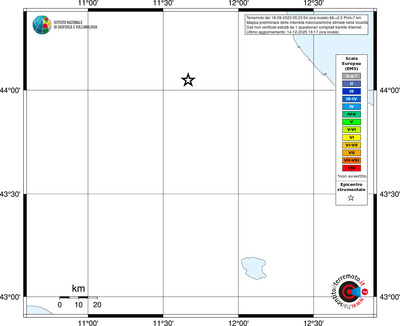 Mappa EMS - territori località