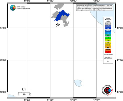 Mappa EMS - territori comuni