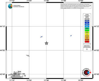 Mappa EMS - territori località