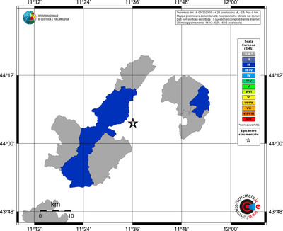 Mappa EMS - territori comuni