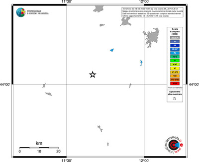 Mappa EMS - territori località