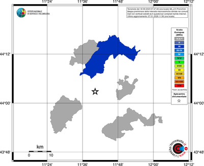 Mappa EMS - territori comuni