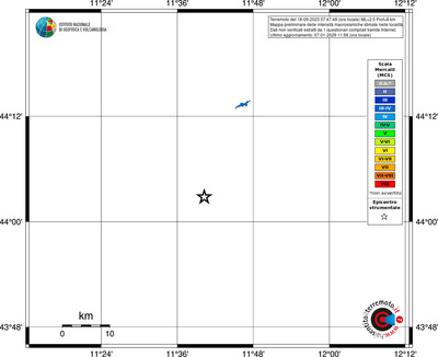 Mappa MCS - territori località