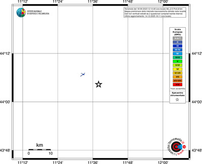 Mappa EMS - territori località