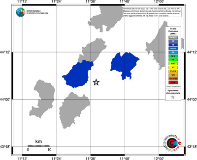 Mappa EMS - territori comuni