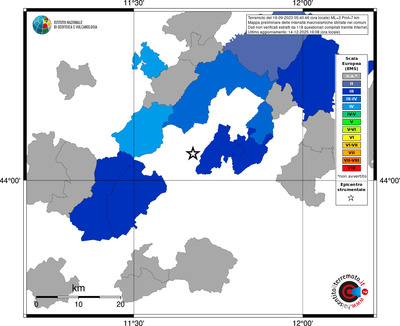 Mappa EMS - territori comuni