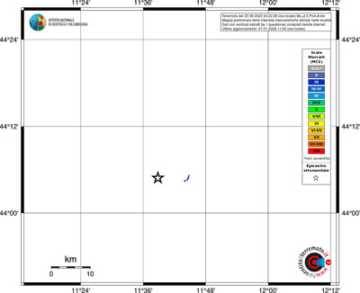 Mappa MCS - territori località