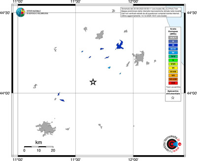 Mappa EMS - territori località