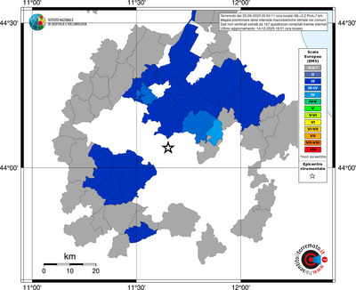 Mappa EMS - territori comuni