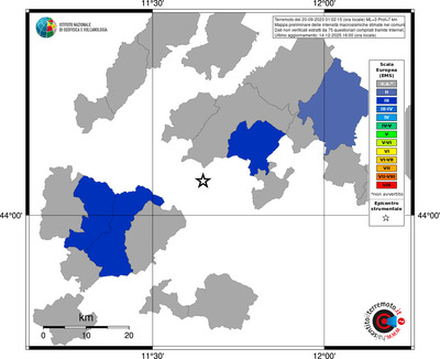 Mappa EMS - territori comuni