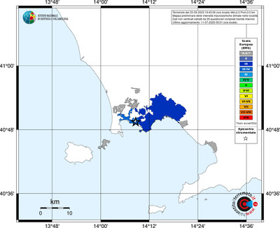 Mappa EMS - territori delle località