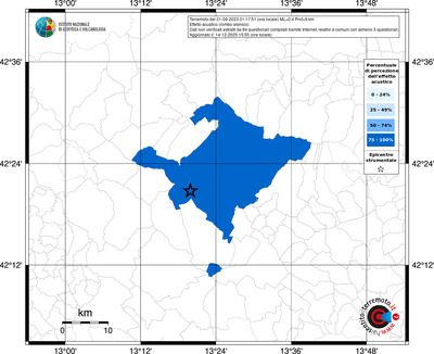 Mappa territorio comunale con almeno 3 questionari