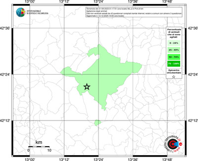 Mappa territorio comunale con almeno 3 questionari