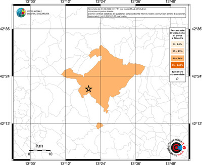 Mappa territorio comunale con almeno 3 questionari