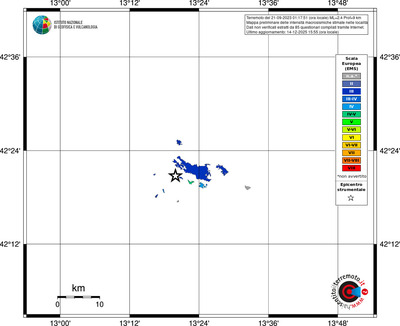 Mappa EMS - territori località
