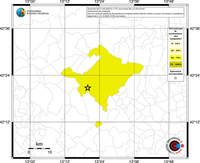 Mappa territorio comunale con almeno 3 questionari