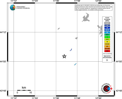 Mappa EMS - territori località