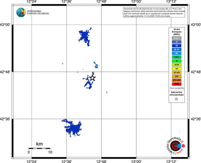 Mappa EMS - territori località