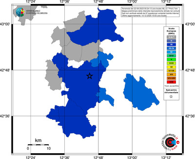 Mappa EMS - territori comuni