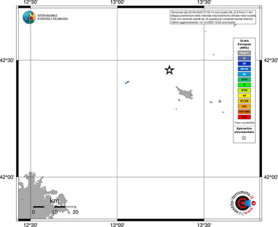Mappa EMS - territori località