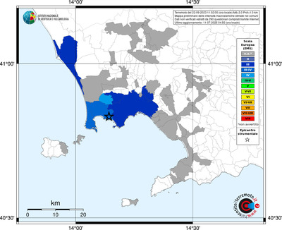 Mappa EMS - territori comunali