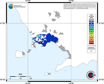 Mappa EMS - territori delle località