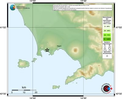 Mappa comuni con almeno 3 questionari