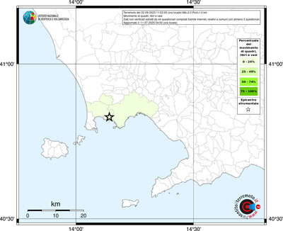Mappa territorio comunale con almeno 3 questionari