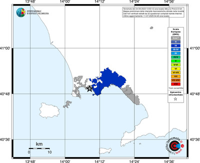 Mappa EMS - territori delle località
