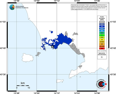Mappa EMS - territori delle località