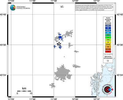 Mappa EMS - territori località